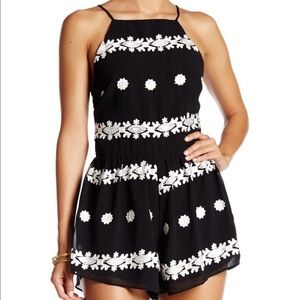 Endless Rose spaghetti strap short romper